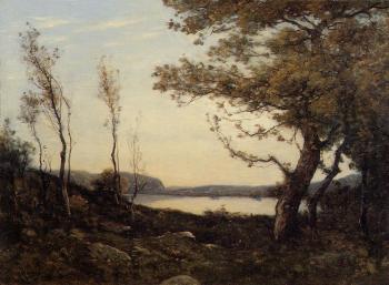 Henri-Joseph Harpignies : Landscape with Lake